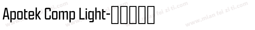 Apotek Comp Light字体转换